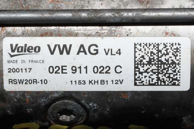 Starter diesel til VW Golf VII 2017-2020 (Fase 2) (VALEO|RSW20R-10|02E 911 022 C|)