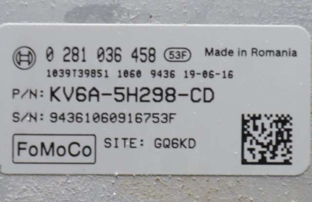 Styreenhet Ad-Blue til Ford Transit Connect 2018-->> Type II, Fase 2  (FORD|KV6A-5H298-CD|)