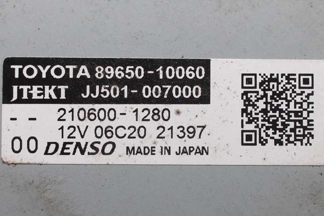 Rattaksel elektrisk servo til Toyota C-HR 2016-->>  (JTEKT|JJ501-007000|89650-10060|)
