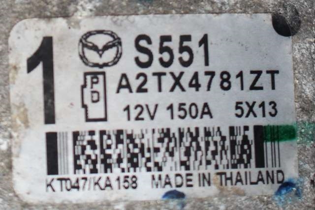 Dynamo diesel til Mazda CX-3 2015-2022  (MITSUBISHI|A2TX4781|)