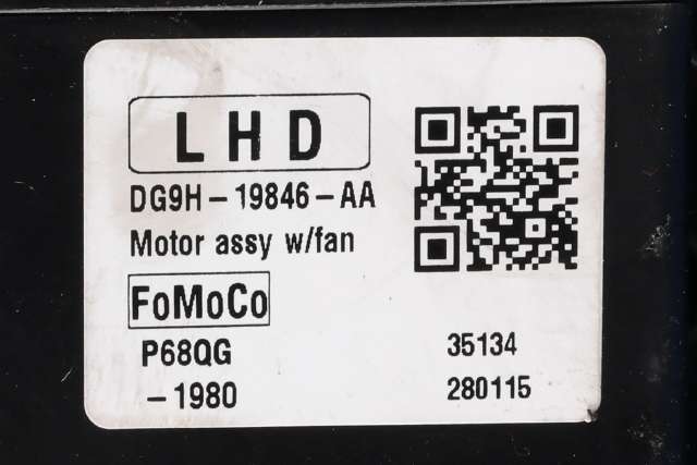 Varmeapparat motor til Ford Mondeo 2014-2019 (Type V, Fase 1)  (FORD|DG9H-19846-AA|DG9H-19E624-AA|)