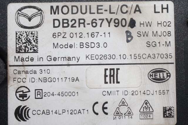 Sensor blindsone til Mazda CX-3 2015-2022  (MAZDA|DB2R-67Y90|)