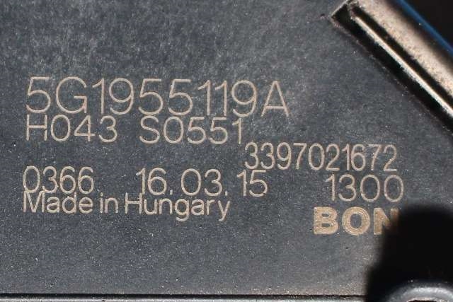 Viskermotor frontrute komplett m/overføring til VW Golf VII 2012-2017 (Fase 1)  (VAG|5G1 955 119 A|)