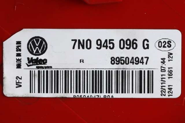 Baklykt høyre ytre til VW Sharan 2010-->> (Type II)  (VAG|7N0 945 096 G|)