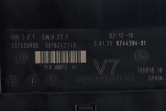 Styreenhet diverse til BMW 5-Serie 2010-2017 (F10/F11) (F10/F11) (BMW|61.35-9 244 394|)