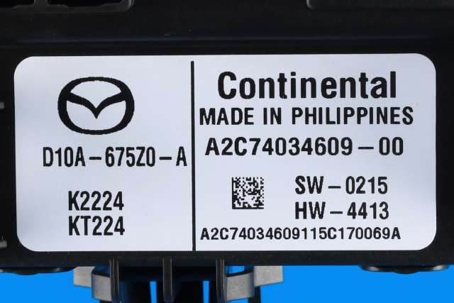 Styreenhet diverse til Mazda CX-3 2015-2022  (MAZDA|D10A-67-5Z0 A|)