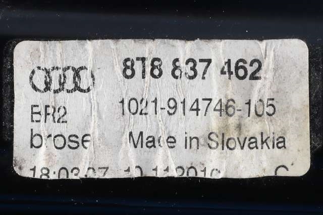 Ruteheis høyre foran til Audi A5 2007-2016 (Type I)  (VAG|8T8 837 462|)