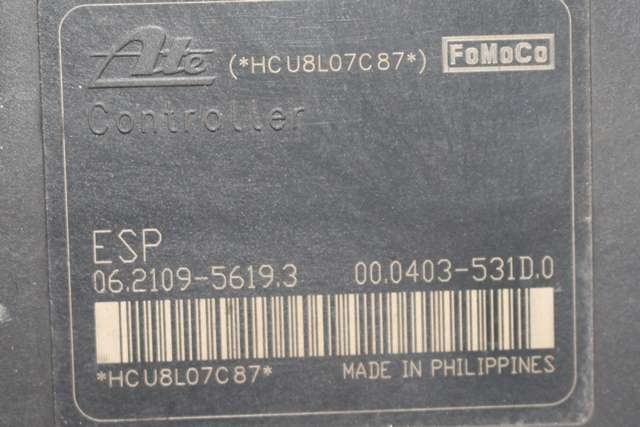 ABS sentral til Ford Fiesta 2008-2012 (Type VI, Fase 1)  (FORD|8V51-2C405-AD|)