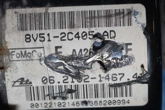 ABS sentral til Ford Fiesta 2008-2012 (Type VI, Fase 1)  (FORD|8V51-2C405-AD|)