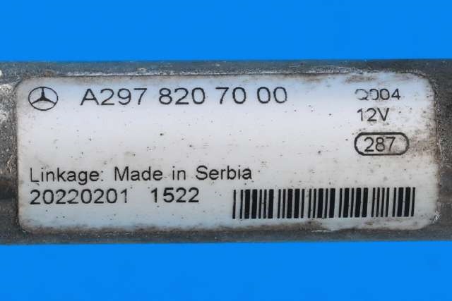 Viskermotor frontrute komplett m/overføring til Mercedes EQS 2021-->> (V297) (V297) (MERCEDES|A 297 820 70 00|1 397 225 090|)