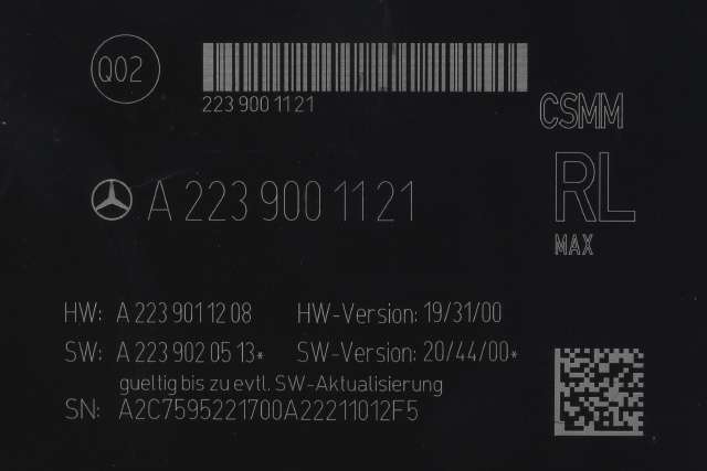 Styreenhet diverse til Mercedes EQS 2021-->> (V297) (V297) (MERCEDES|A 223 900 11 21|)