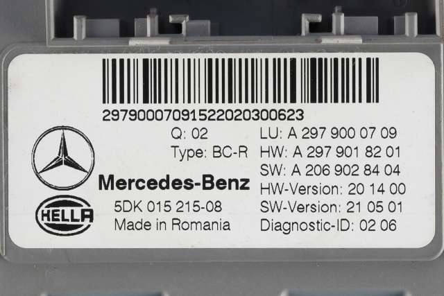 Styreenhet diverse til Mercedes EQS 2021-->> (V297) (V297) (MERCEDES|A 297 900 07 09|)
