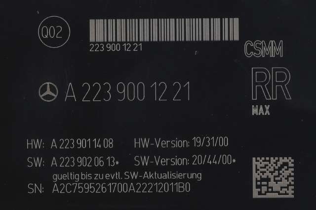 Styreenhet diverse til Mercedes EQS 2021-->> (V297) (V297) (MERCEDES|A 223 900 12 21|)