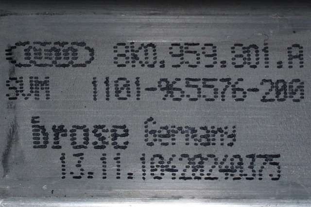 Ruteheis, kun motor, høyre bak til Audi A5 2007-2016 (Type I)  (VAG|8K0 959 801 A|)