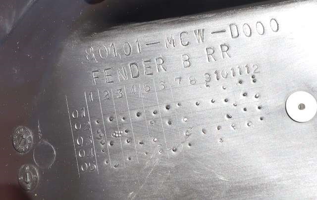 MC, Deksel, innerskjerm til MC Honda VFR800 2002-2013 (SPORT) (SPORT) (HONDA|80101-MCW-D000|)