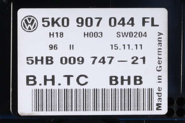 Varmeapparat betjening til VW Sharan 2010-->> (Type II)  (HELLA|5HB 009 747-21|5K0 907 044 FL|)