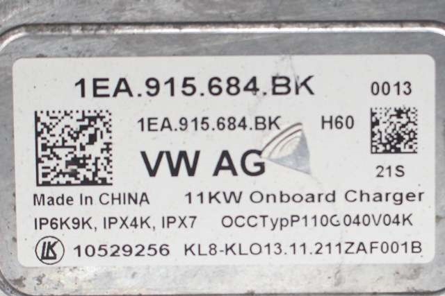 Batterilader (OBC - On Board Charger) til VW ID.4 2020-->>  (VAG|1EA 915 684 BK|)