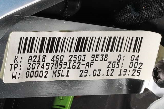 Airbag ratt til Mercedes C-Klasse 2011-2014 (Fase 2) (W204) (W204) (MERCEDES|A 218 460 25 03|218 860 20 02|)