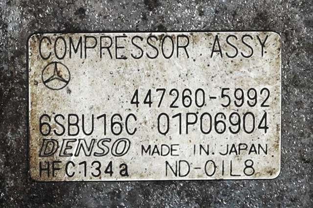 Aircondition kompressor til Mercedes C-Klasse 2011-2014 (Fase 2) (W204) (W204) (DENSO|447260-5992|A 003 230 87 11|)