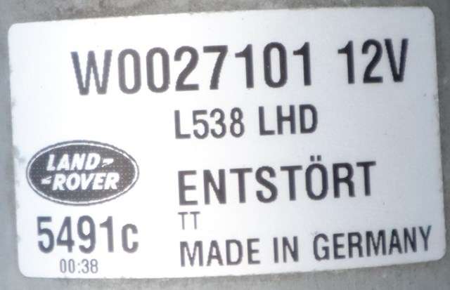 Viskermotor frontrute komplett m/overføring til Land Rover Range Rover, Evoque 2011-2019 (Type I) (LAND ROVER|W0027101|)