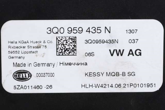 Styreenhet nøkkelfri/keyless til Škoda Kodiaq 2017-->>  (VAG|3Q0 959 435 N|)