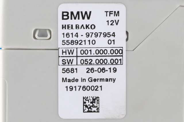 Styreenhet drivstoffpumpe til BMW 5-Serie 2017-->> (G30/G31) (G30/G31) (BMW|16.14-9 797 954|)