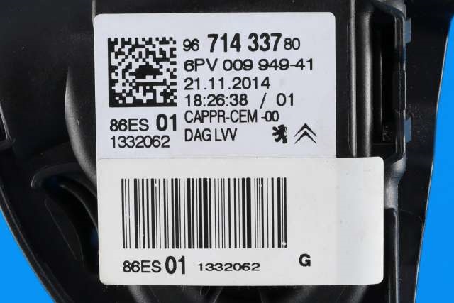 Pedal gass til Peugeot 208 2012-2019 (Type I)  (HELLA|6PV 009 949-41|96 714337 80|)