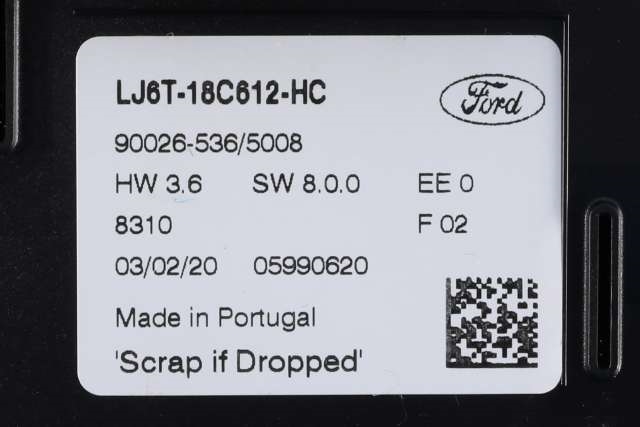 Varmeapparat betjening til Ford Kuga 2019-->> (Type III) (FORD|LJ6T-18C612-HC|)