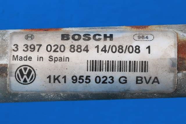 Viskermotor frontrute komplett m/overføring til VW Golf VI 2008-2012 (VAG|1K1 955 023 G|1K1 955 119 E|)