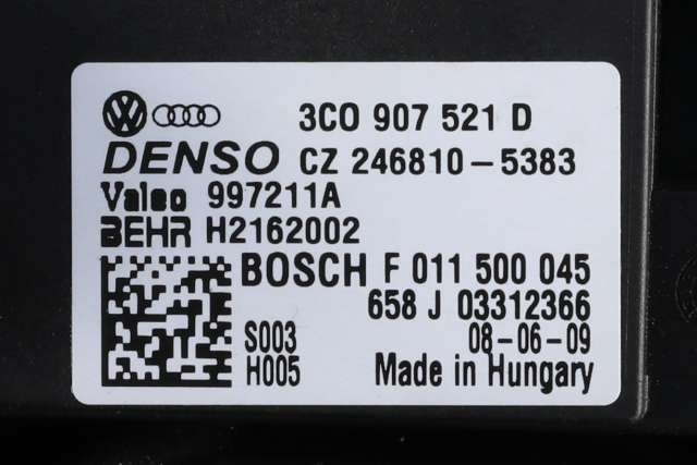 Varmeapparat motor til VW Golf VI 2008-2012  (VAG|1K1 820 015 F|3C0 907 521 D|)