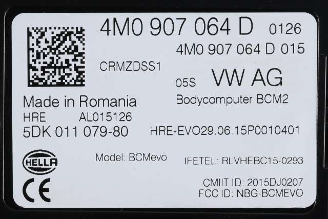 Styreenhet comfort (BCM) til Audi Q7 2015-->> (Type II)  (VAG|4M0 907 064 D|)
