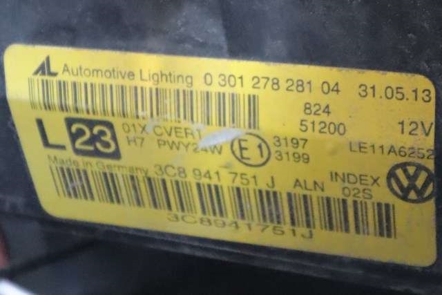 Frontlykt venstre xenon til VW CC 2012-2014 (PASSAT CC) (PASSAT CC) (VAG|3C8 941 751 J|)