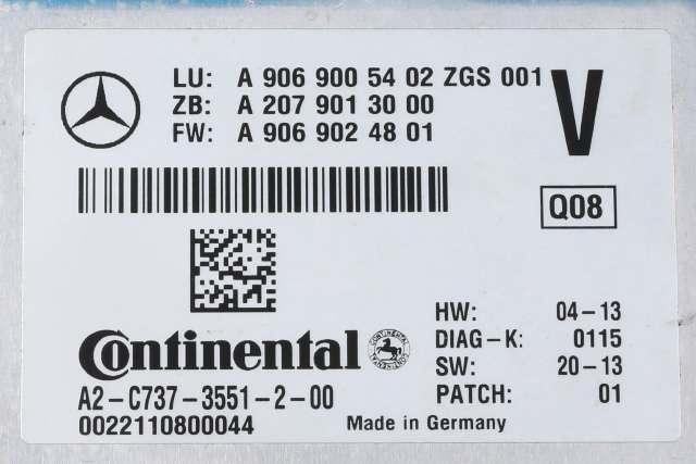 Kamera til Mercedes Sprinter 2013-2018 (Fase 2) (906) (906) (MERCEDES|A 906 900 54 02|)