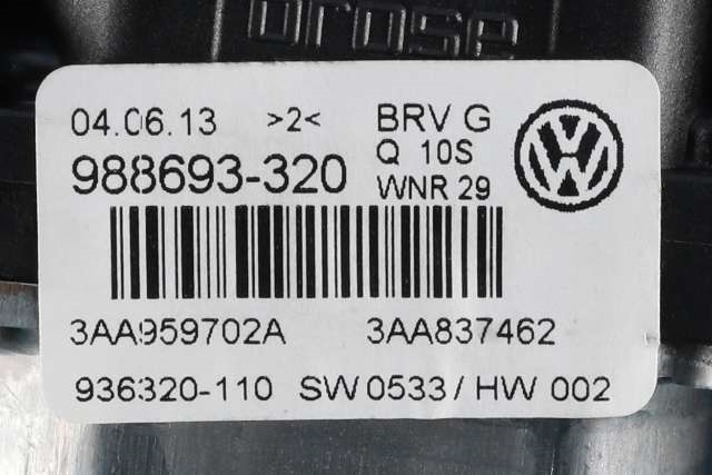 Ruteheis, kun motor, høyre foran til VW Passat 2011-2015 (B7) (B7) (VAG|3AA 959 702 A|3C0 959 792 C|)