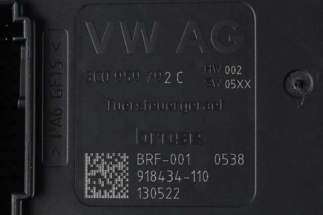 Ruteheis, kun motor, høyre foran til VW Passat 2011-2015 (B7) (B7) (VAG|3AA 959 702 A|3C0 959 792 C|)