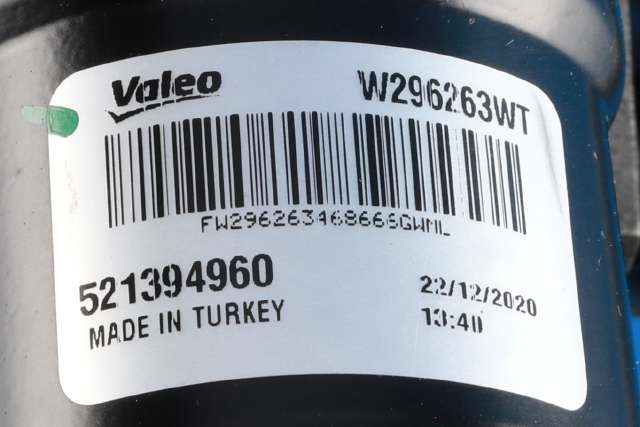 Viskermotor frontrute komplett m/overføring til Fiat 500 2021-->> (VALEO|W296263WT|521394960|)