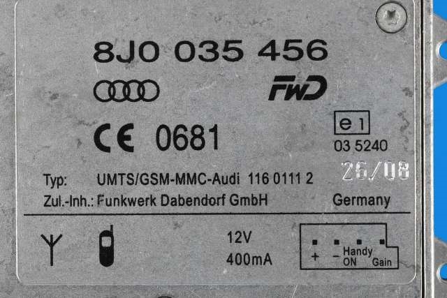 Antenne forsterker til Audi A4 2007-2014 (Type IV) (B8) (B8) (VAG|8J0 035 456|)