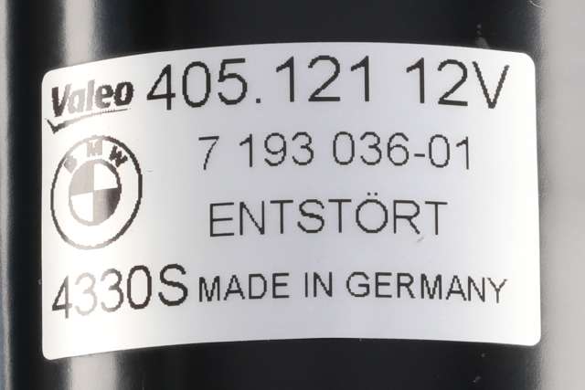 Viskermotor frontrute komplett m/overføring til BMW 1-Serie 2004-2011 (E81/E82/E87/E88) (E81/E82/E87/E88) (VALEO|405.121|7 193 036|)