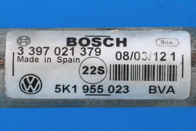 Viskermotor frontrute komplett m/overføring til VW Golf VI 2008-2012  (VAG|5K1 955 023|5K1 955 119|)