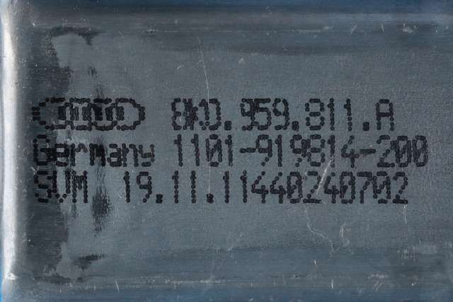 Ruteheis, kun motor, venstre bak til Audi A4, Allroad 2009-2016 (Type I) (B8) (B8) (VAG|8K0 959 811 A|)