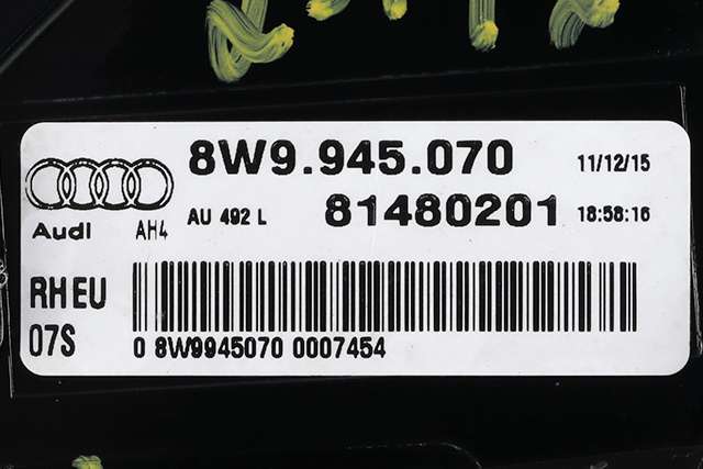 Baklykt høyre ytre til Audi A4 2015-2019 (Type V, Fase 1) (B9) (B9) (VAG|8W9 945 070|)
