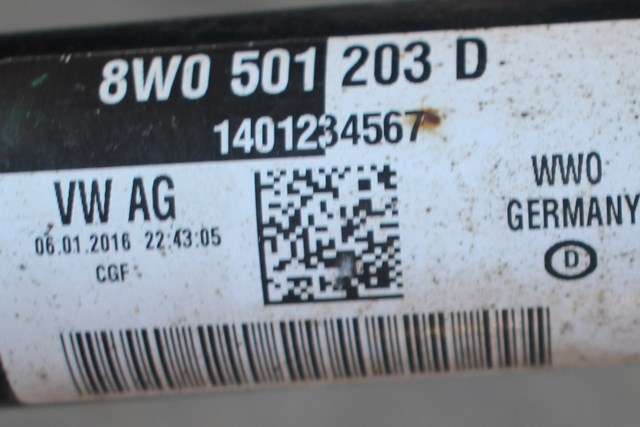 Drivaksel høyre bak, diesel/automat til Audi A4 2015-2019 (Type V, Fase 1) (B9) (B9) (VAG|8W0 501 203 D|)