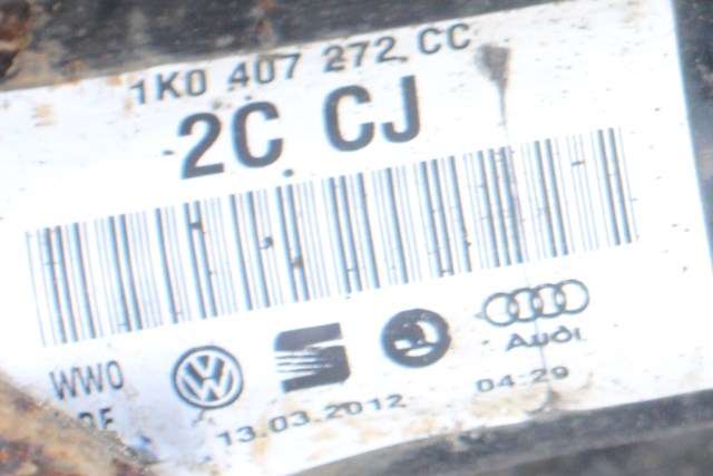 Drivaksel høyre foran, diesel/manuell til VW Golf VI 2008-2012  (VAG|1K0 407 272 CC|)