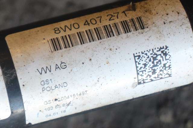 Drivaksel høyre foran, diesel/automat til Audi A4 2015-2019 (Type V, Fase 1) (B9) (B9) (VAG|8W0 407 271|)