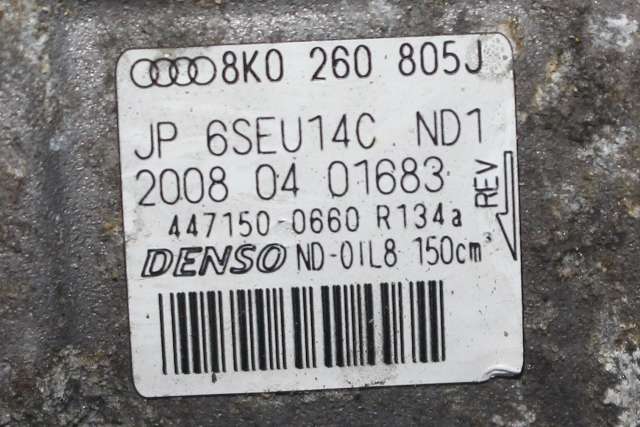 Aircondition kompressor til Audi A4 2007-2014 (Type IV) (B8) (B8) (DENSO|447150-0660|8K0 260 805 J.|)