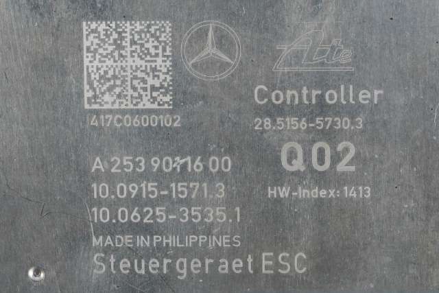 ABS sentral til Mercedes C-Klasse 2014-2018 (Fase 1) (W205) (W205) (MERCEDES|A 253 431 39 00|A 253 901 16 00|)