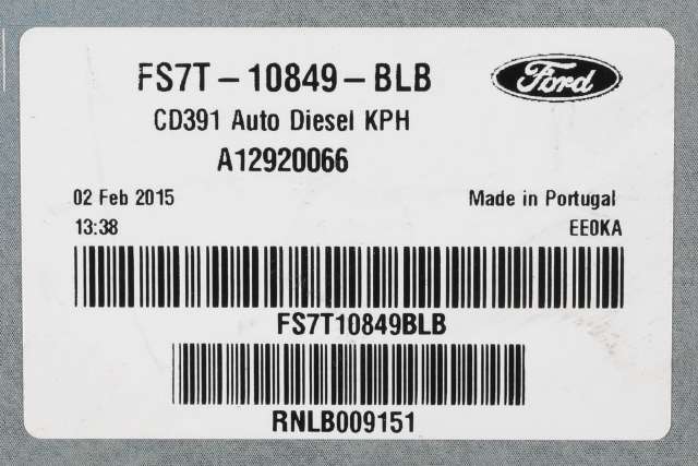 Instrumentpanel til Ford Mondeo 2014-2019 (Type V, Fase 1)  (FORD|FS7T-10849-BLB|)