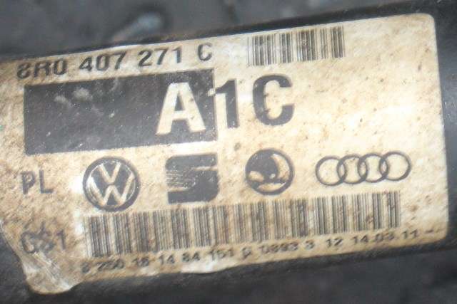 Drivaksel venstre foran, diesel/automat til Audi A7 2010-2014 (Type I, Fase 1)  (VAG|8R0 407 271 C|)