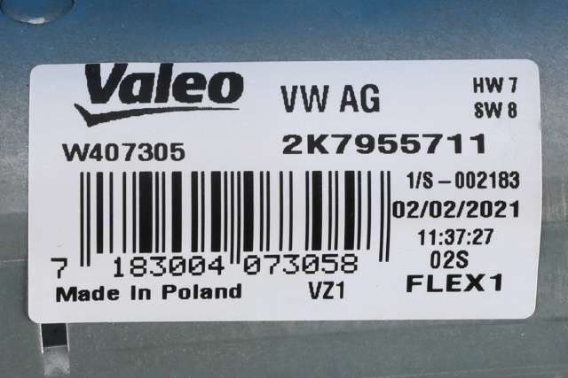 Viskermotor bakrute venstre til VW Caddy 2020-->> (Type IV) (VAG|2K7 955 711|)