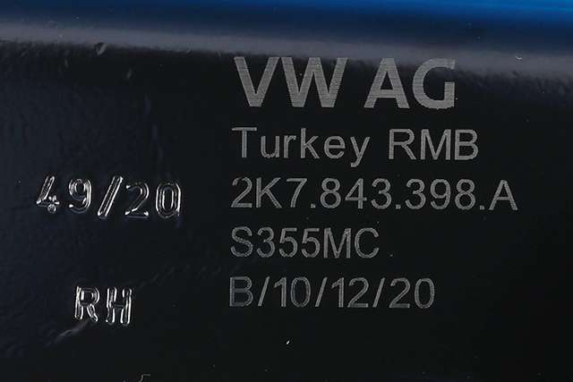 Dørhengsel til VW Caddy 2020-->> (Type IV) (VAG|2K7 843 398 A|)